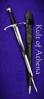 Darksword Armory - The Squire Sword with Integrated Sword Belt - Black