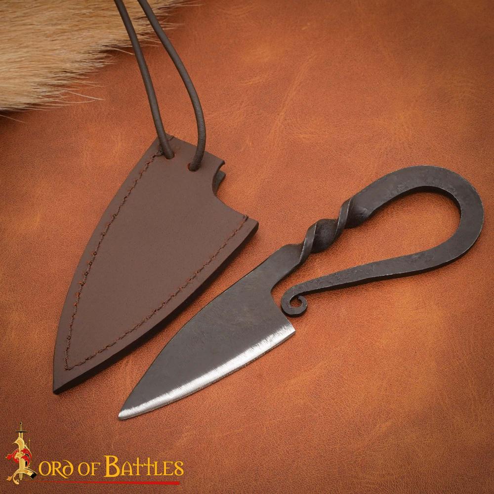 Lord of Battles - Hand Forged Viking Neck Knife - Kult of Athena